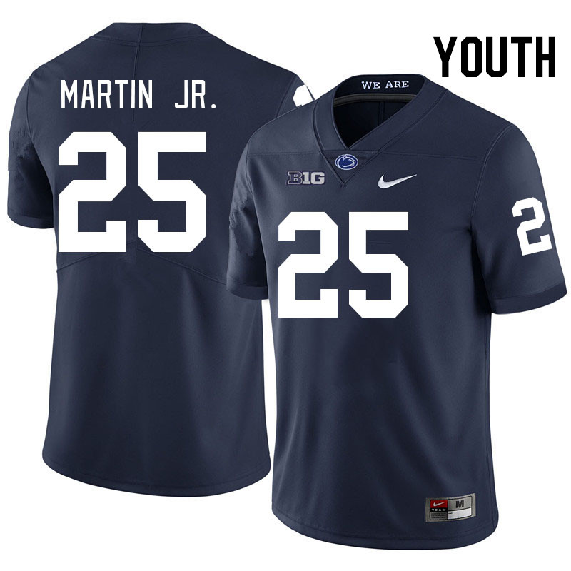 Youth #25 Quinton Martin Jr. Penn State Nittany Lions College Football Jerseys Stitched-Navy